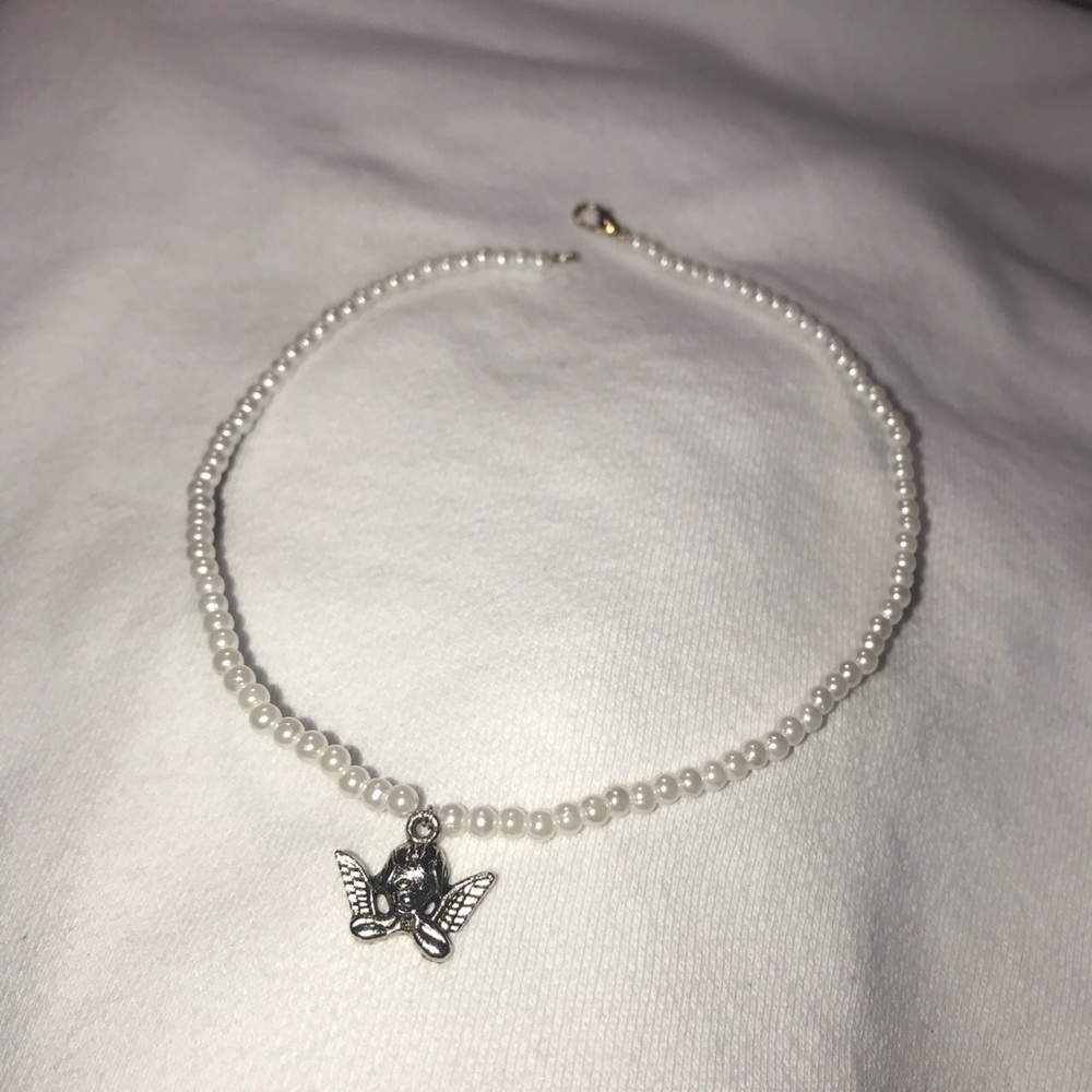 Heaven angel pearl necklace